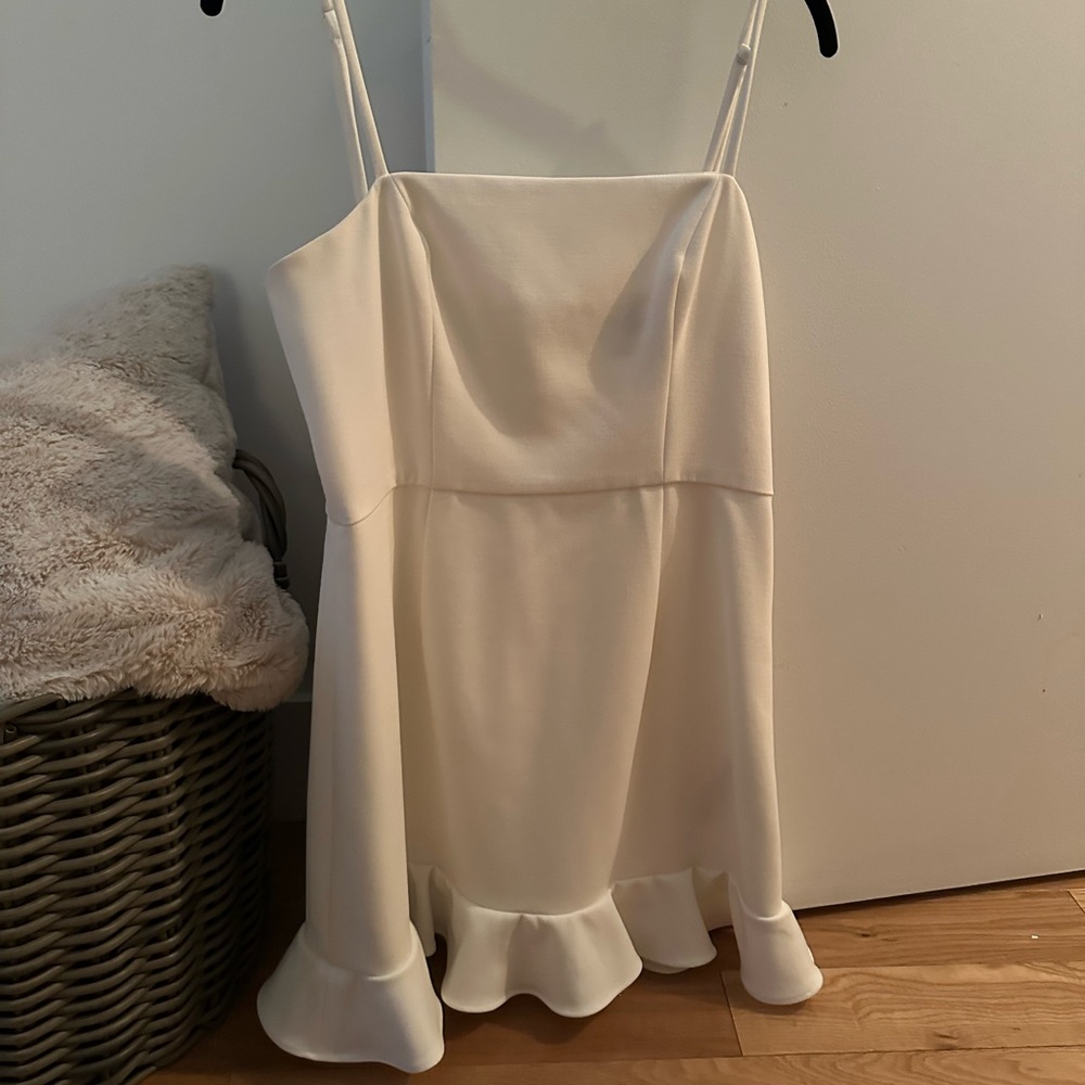 French Connection Sydney Dress Size 8 in White - Picture 4 of 4